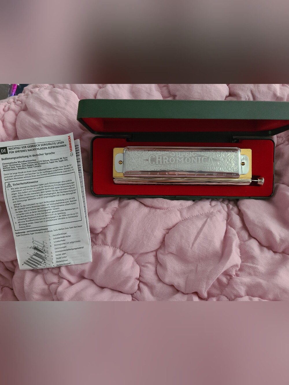 Hohner Super Chromonica 270/48 B-key chromatic Harmonica